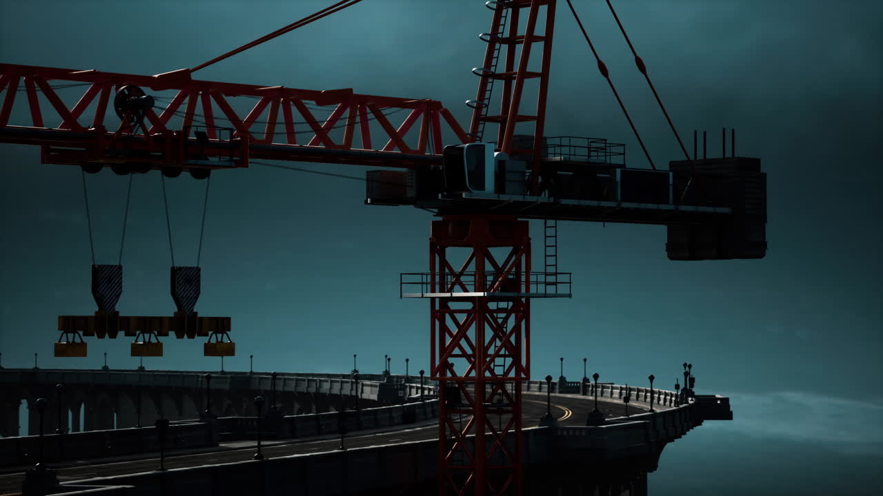 puente de carretera en construcción