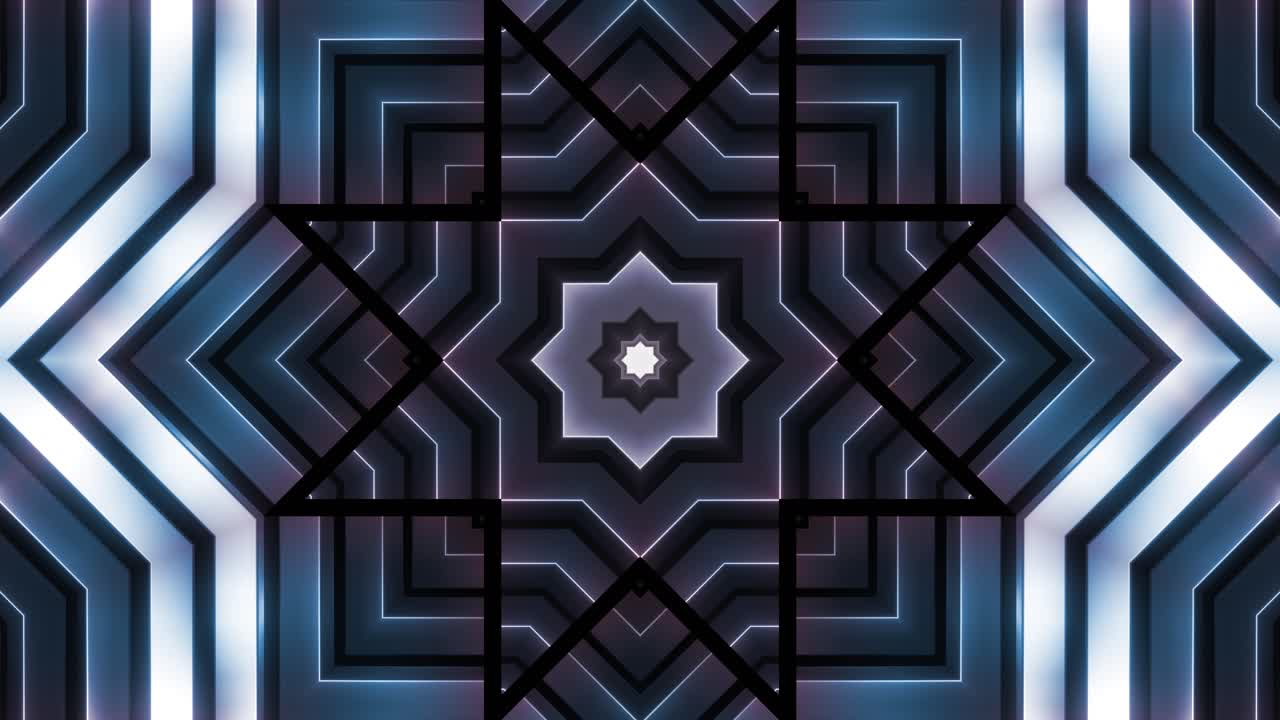 imágenes abstractas de caleidoscopio de neón