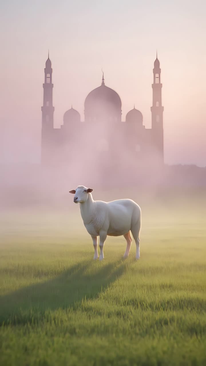 Eid al-Adha Moschea Sfondo islamico 4K