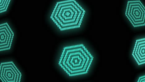 Geometric-hexagons-pattern-with-led-light-in-club-style