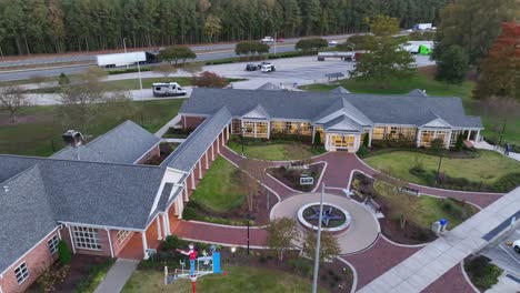 north carolina welcome center decorated for christmas