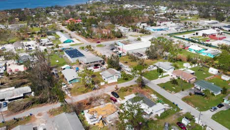 video de dron de 4k del daño del huracán en englewood, florida - 15