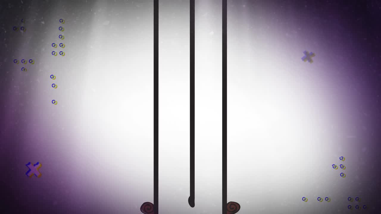 animación de líneas en forma de colores sobre fondo blanco