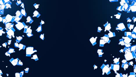 falling like emoji social network rendering with channel gesture thumb up appears remote assistance