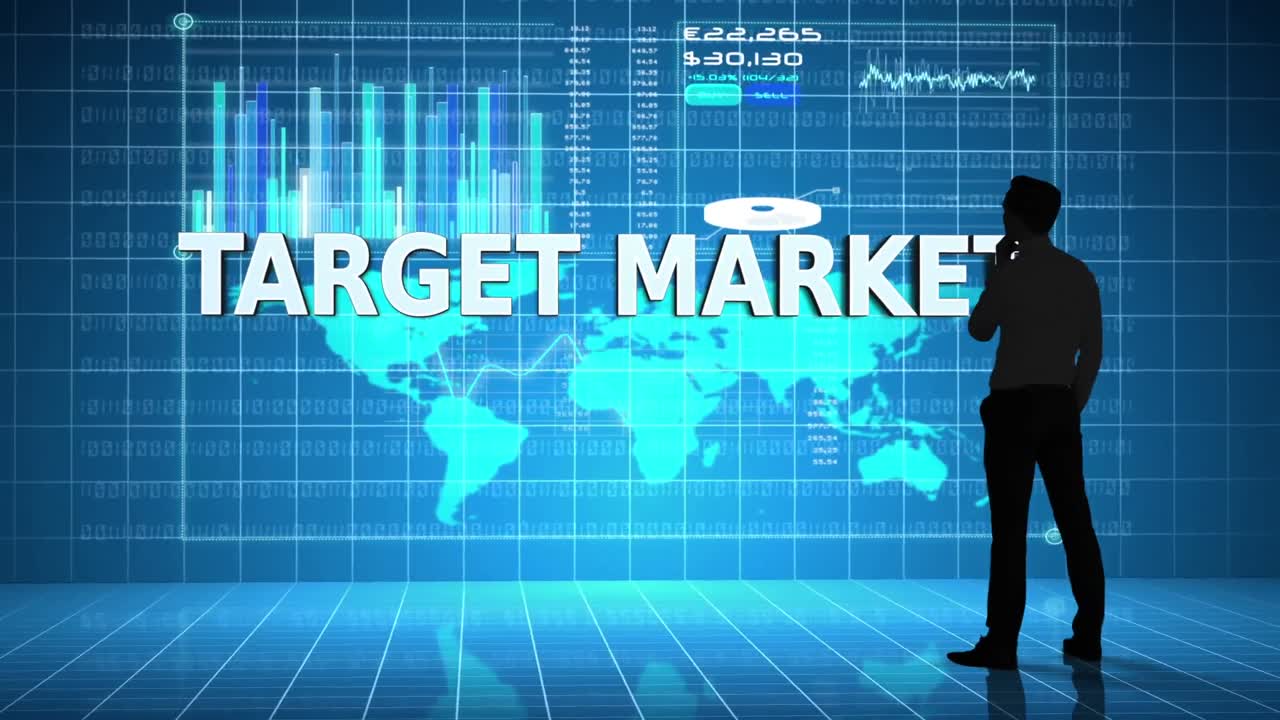 Businessman in front of global business interface