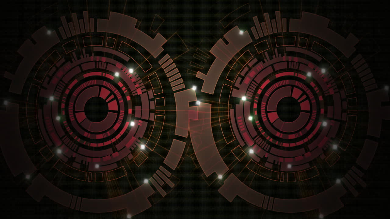 Animation of scope scanning on black background