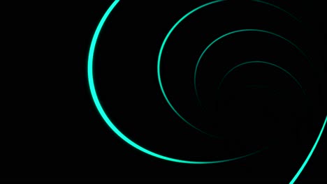 abstract teal spiral tunnel