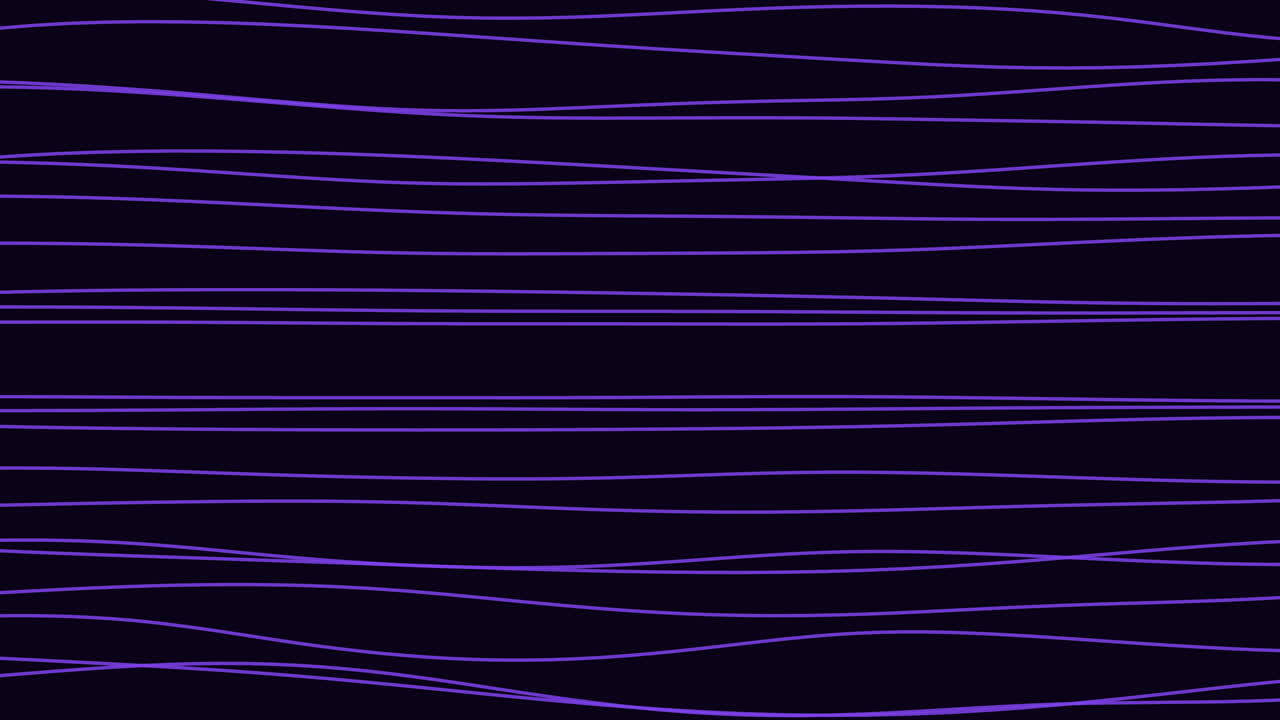 líneas púrpuras vibrantes bailando en un fondo negro