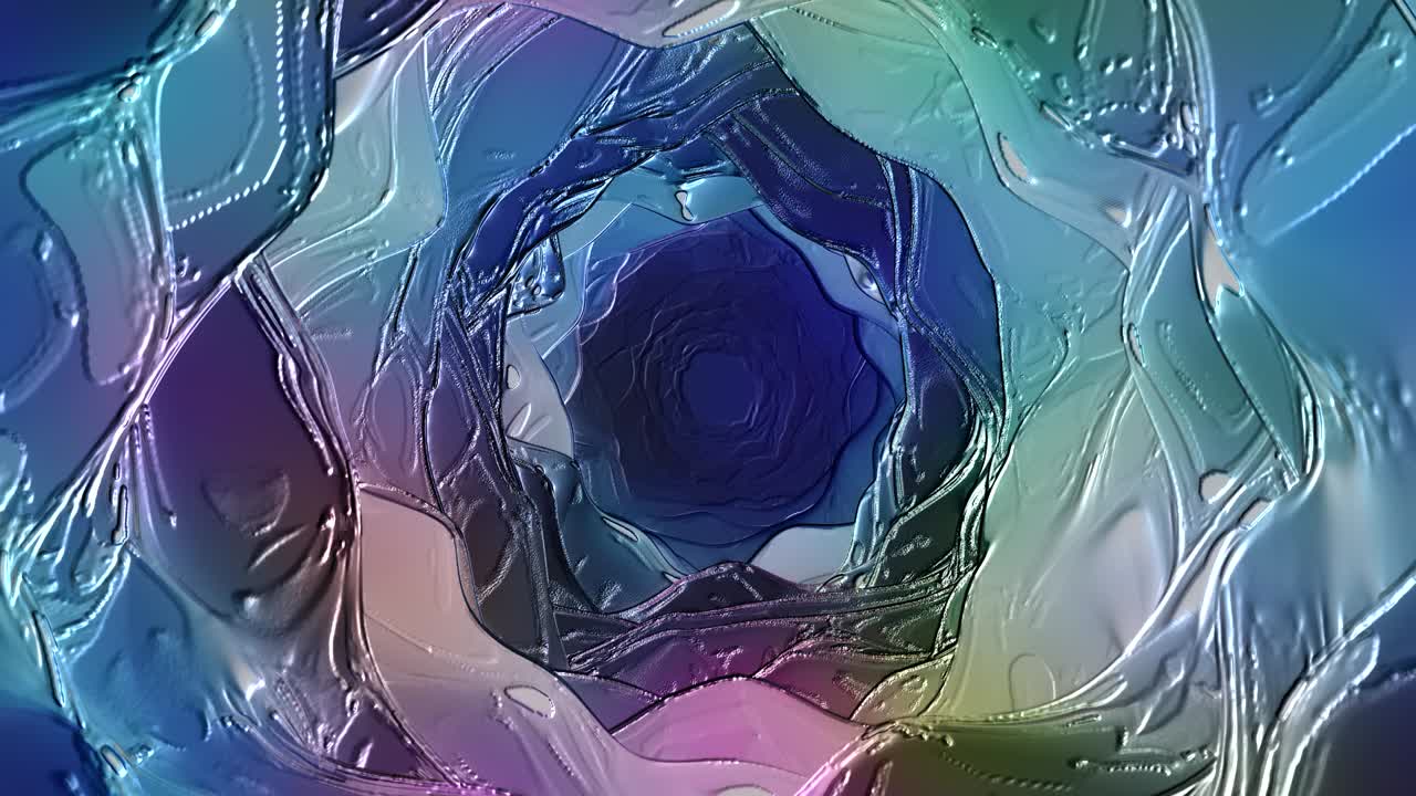 animación de formas abstractas multicolores con bucle de fluidos