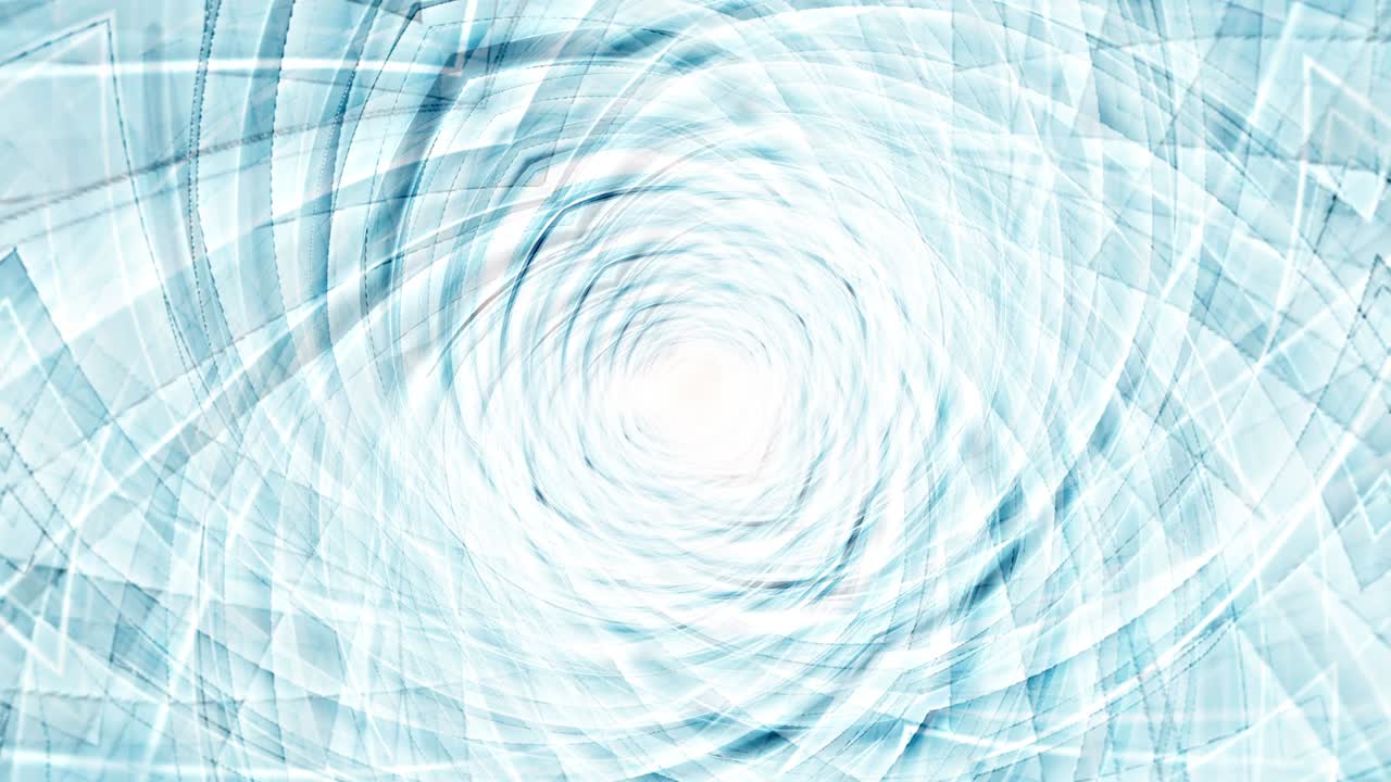 Abstract Glow White Blue Hypnotic Psychedelic Tunnel Loop Animation Background. 4K 3D seamless loop digital futuristic tunnel. For DJ VJ Loop Music festival stage visual, title, intro, transition, BG.