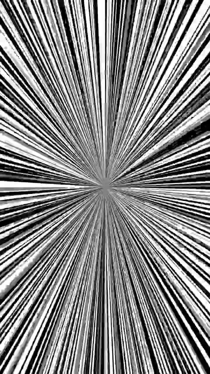 Radial shockwave anime action speed lines for social media seamless loop