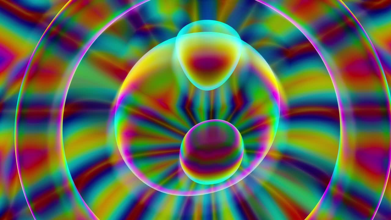 animación abstracta psicodélica. arte op, formas líquidas decorativas antiguas. fondo de movimiento de gradiente