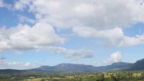 time-lapse of clouds moving over serene mountains