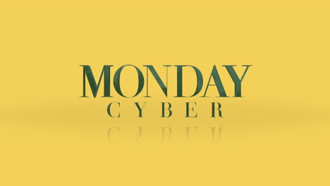 Eleganter-Cyber-Monday-Text-Auf-Gelbem-Farbverlauf