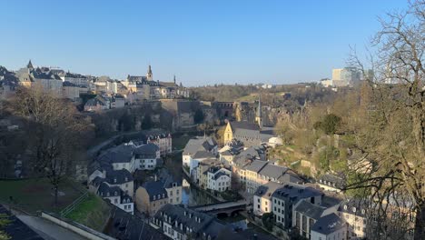 vista de la ciudad vieja en luxemburgo