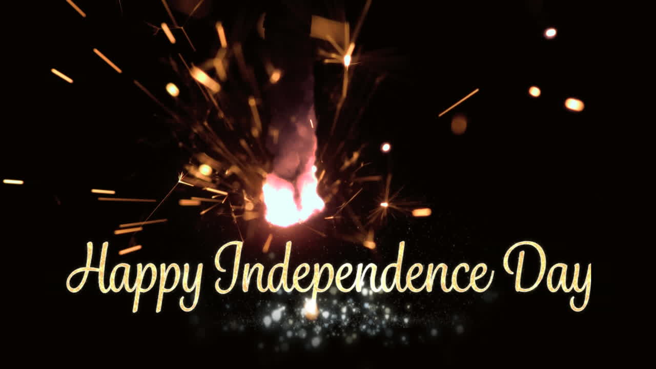 feliz texto del día de la independencia y un brillo para el 4 de julio.