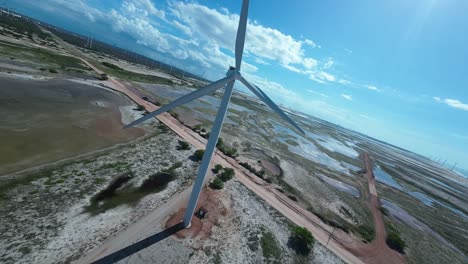 aeolian park at guamare in rio grande do norte brazil