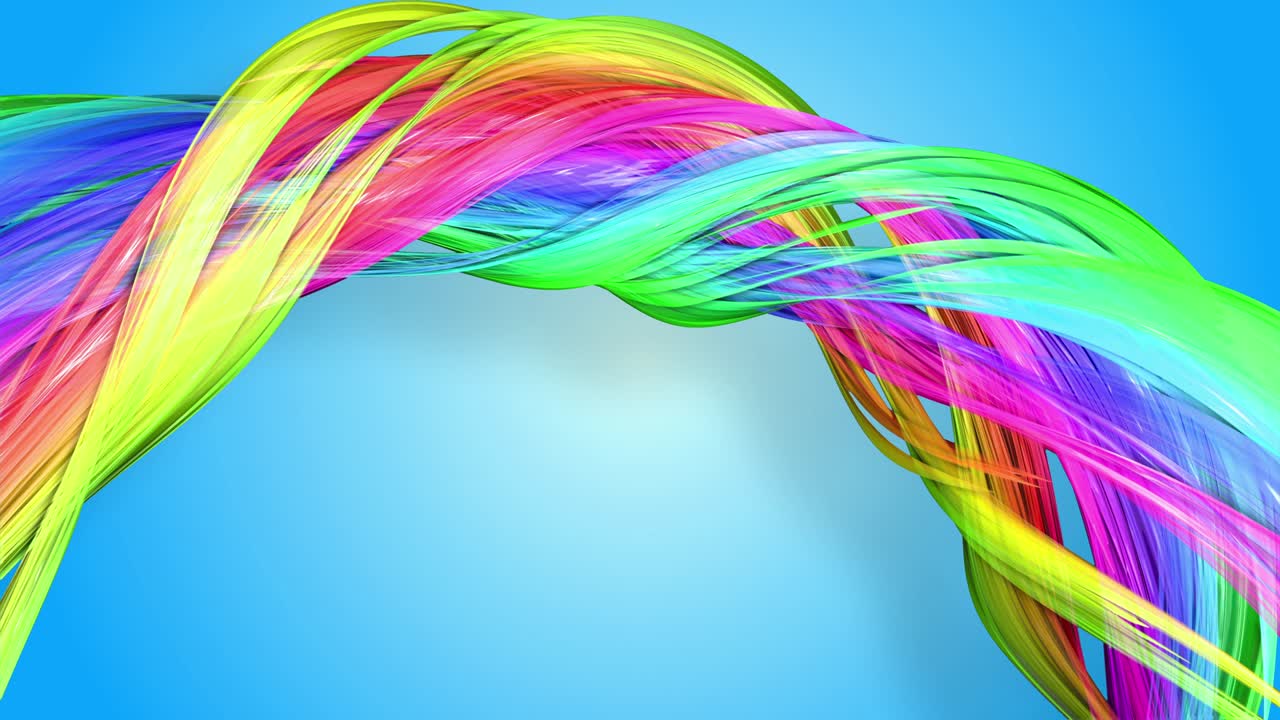 las rayas del arco iris se mueven en un círculo y se retorcen como un fondo abstracto. 33