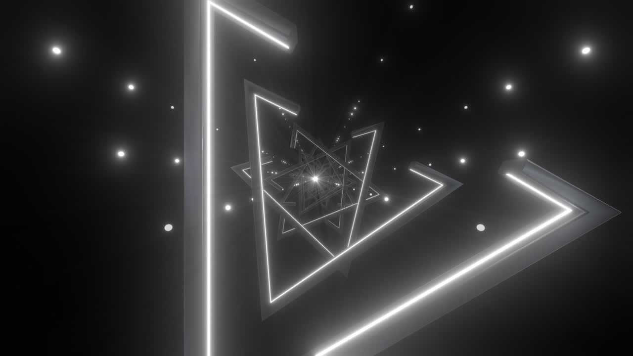 túnel de triángulo futurista abstracto