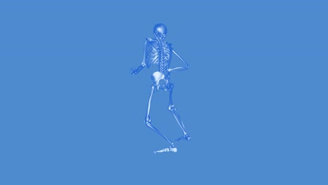 skeleton kinking leg - 4k . animation