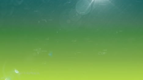 animación de ecuaciones matemáticas sobre un fondo verde
