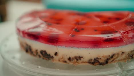 Tarta-De-Fresa-Casera-En-Rodajas-Con-Mermelada