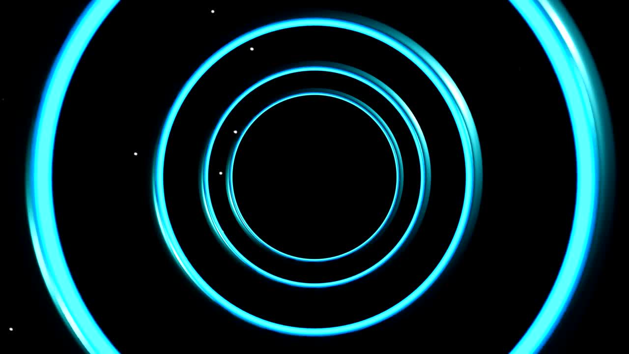 brillo de neón abstracto círculo de luz futurista espacio de alta tecnología renderización 3d