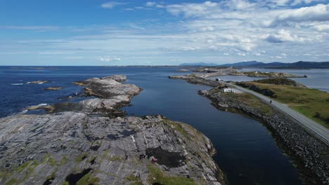 atlantic road famous bridge in kristiansund, norway