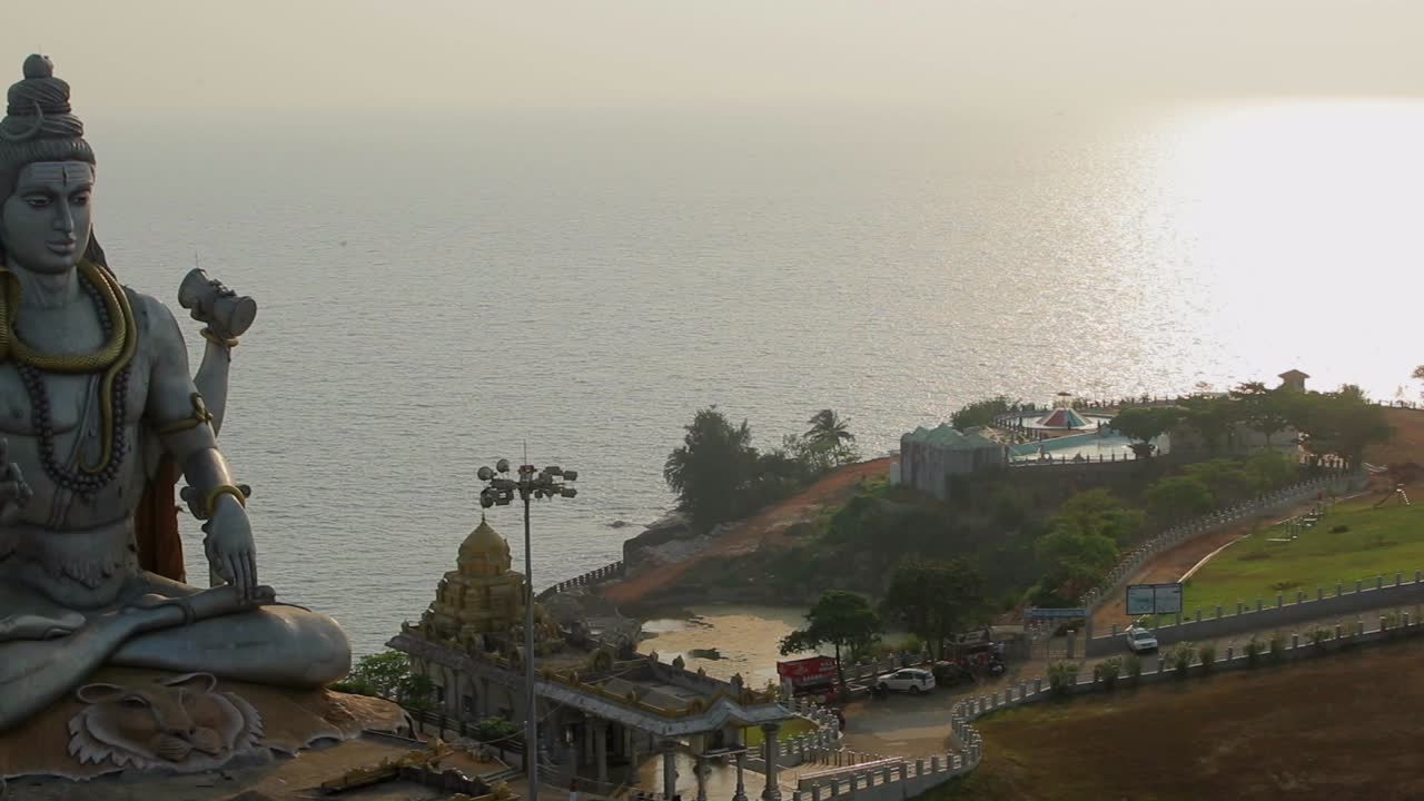 murudeshwar temple loard shiva top shot mov