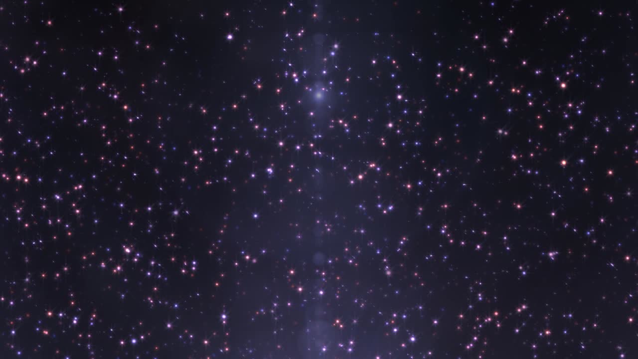 Beautiful Glow Particle Stars Shining Bright Light and Floating Up - 4K Seamless Loop Motion Background Animation