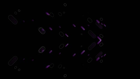 Senderos-Cruzados-De-Color-Púrpura-Sobre-Fondo-Negro