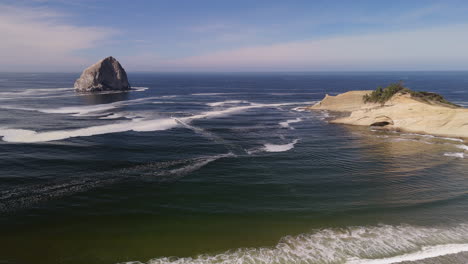 coastal view of a rocky outcropping
