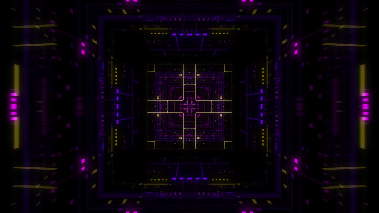 Ambiente di computer quantistico con tecnologia digitale, unità di elaborazione di un'intelligenza artificiale avanzata