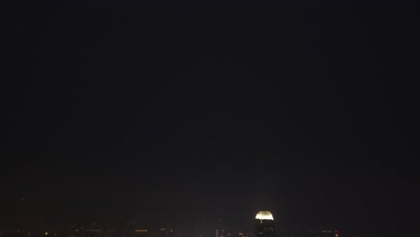illuminated hong kong skyline at night from victorias peak