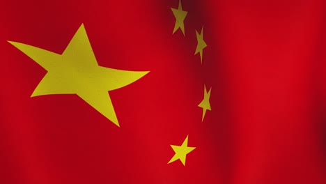 el fondo de la bandera china ondeando imágenes de bucle - video de animación de bucle sin costuras