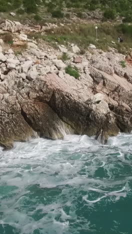 rocky coastline with waves