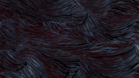 fondo abstracto negro. superficie desplazada detallada. superficie abstracta del planeta. textura de ruido. bucle de animación de renderización 3d. 4k uhd