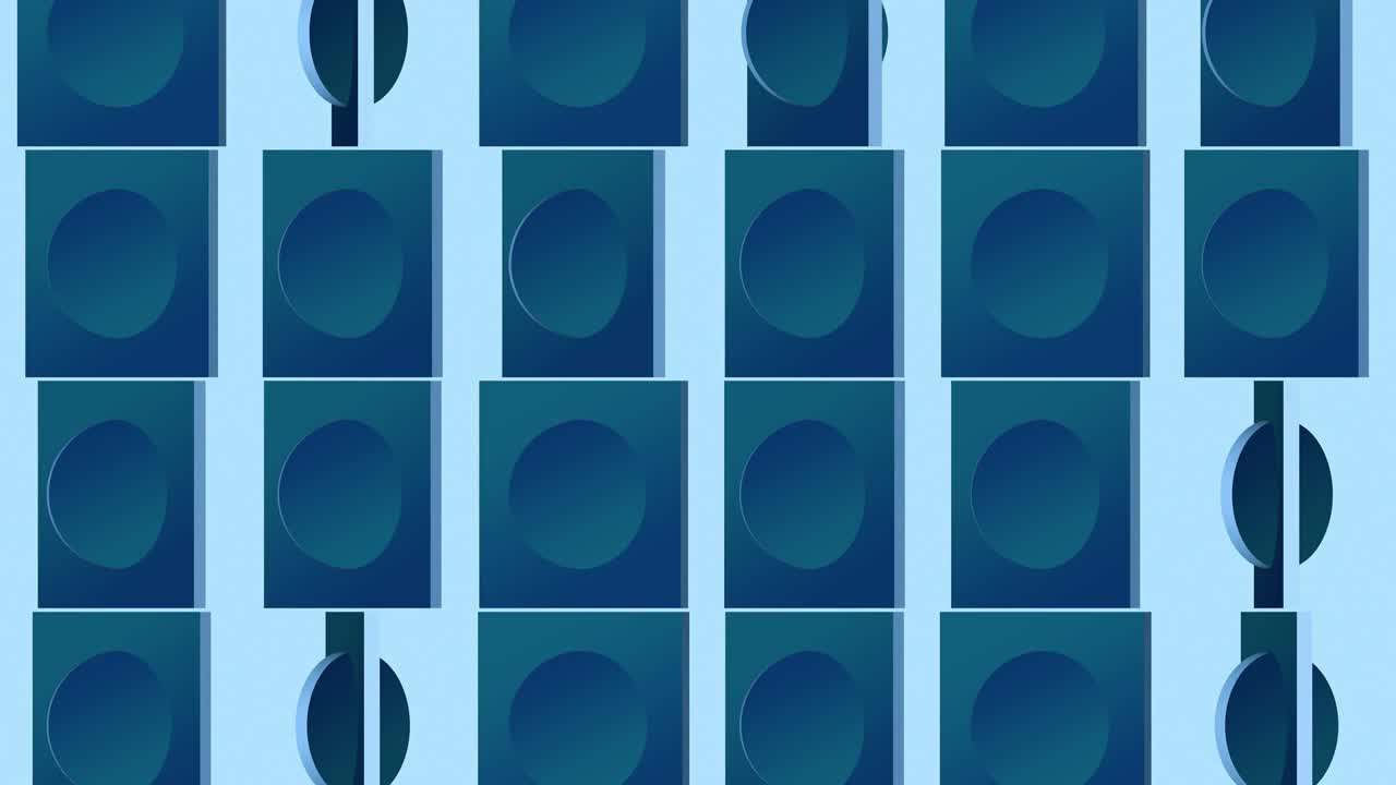 animación abstracta, fondo de la rotación dinámica de los elementos. representación 3d