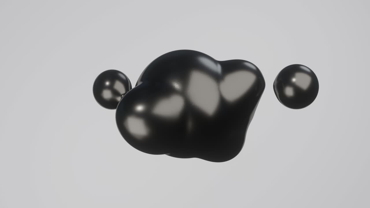 animación de elementos abstractos en 3d