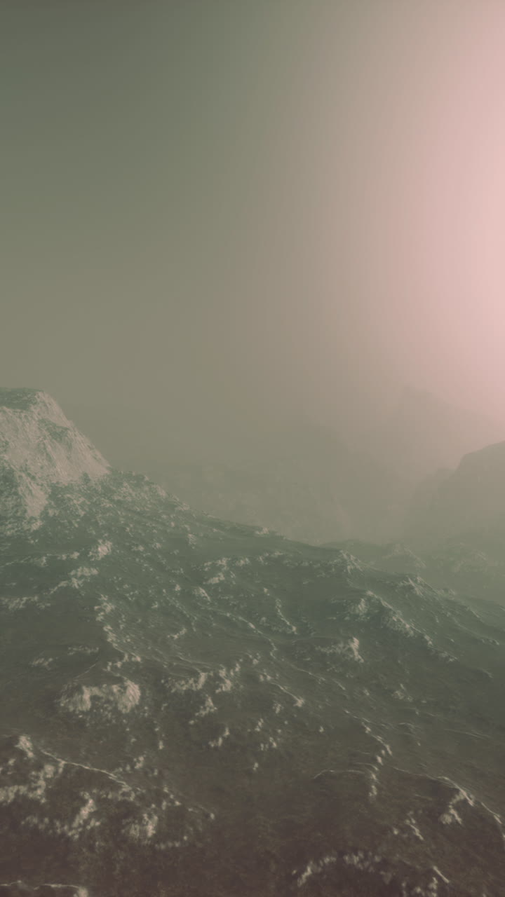 Paisaje de un planeta alienígena