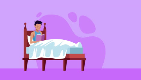stay at home campaign with couple in bathtub and bed