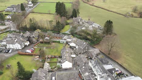 Casas-De-Piedra-En-El-Pintoresco-Pueblo-De-Grasmere-En-El-Distrito-De-Los-Lagos-De-Cumbria,-Inglaterra,-Reino-Unido.