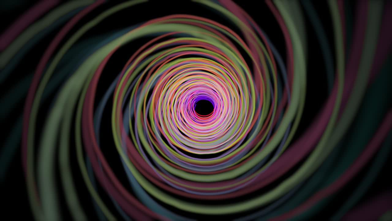 Endless neon spirals