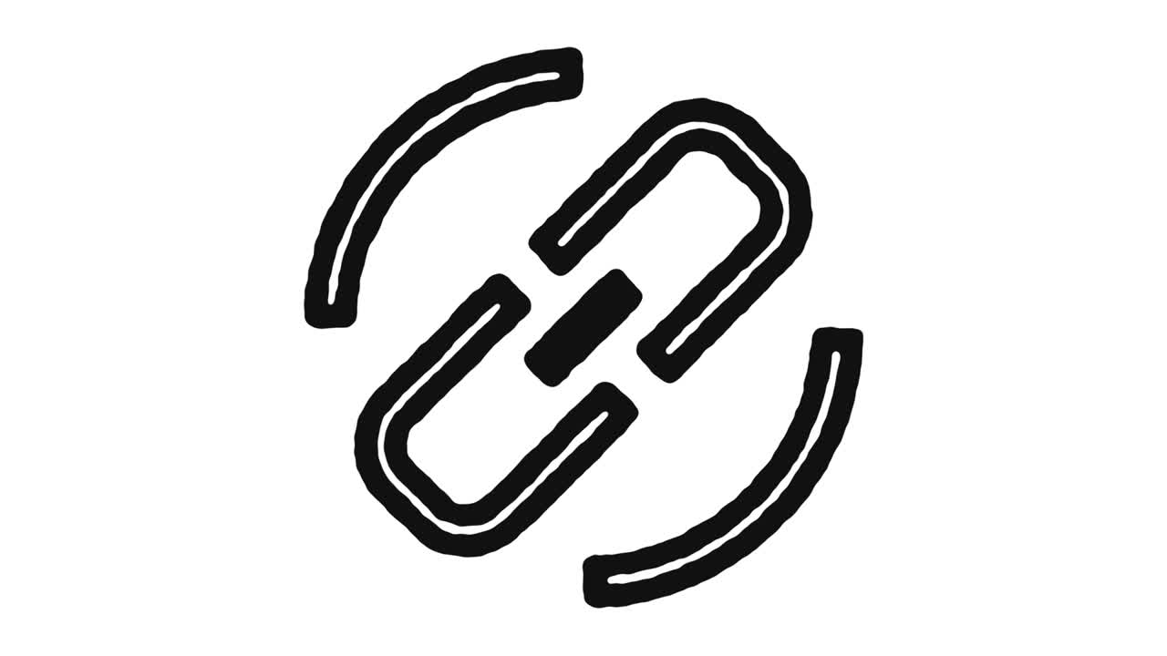 웹 연결 아이콘 애니메이션 영상 및 알파 채널