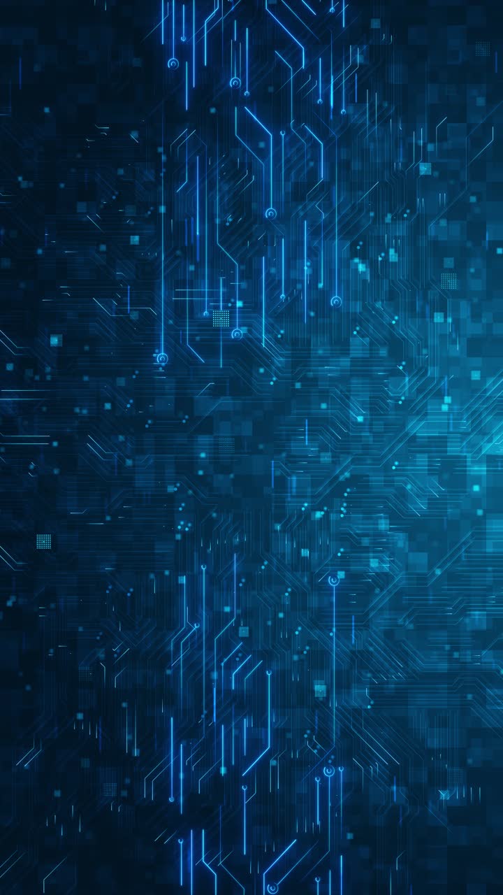 Advanced technology connected lines circuit board big data futuristic technology light design datum