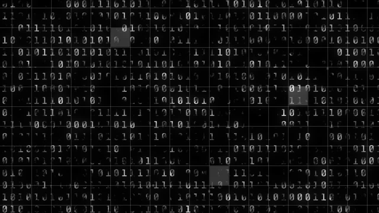 Animation of statistics in dark background