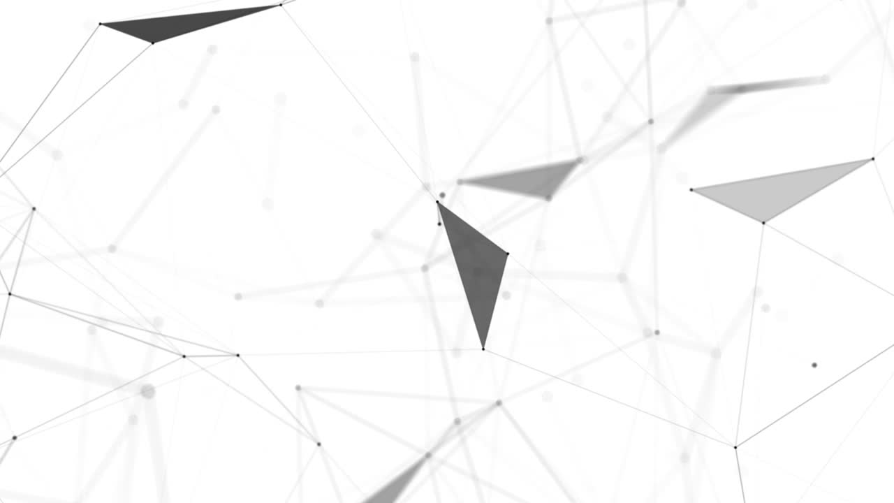 plexus fantasía tecnología abstracta. fondo geométrico abstracto con líneas en movimiento, puntos y triángulos. ciencia. medicina y tecnología. animaciones de bucle