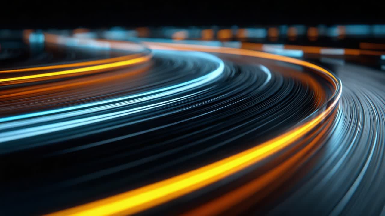 Vibrant Flow of Light: A Captivating Journey Through Dynamic Curves and Illuminated Lines Captured in Stunning Motion and Color