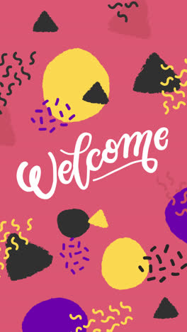 welcome graphic design poster