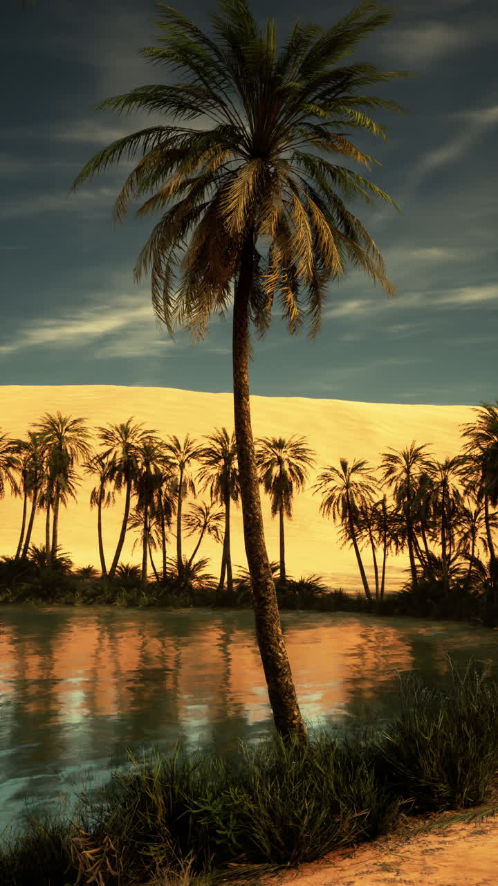 Desert Oasis Landscape